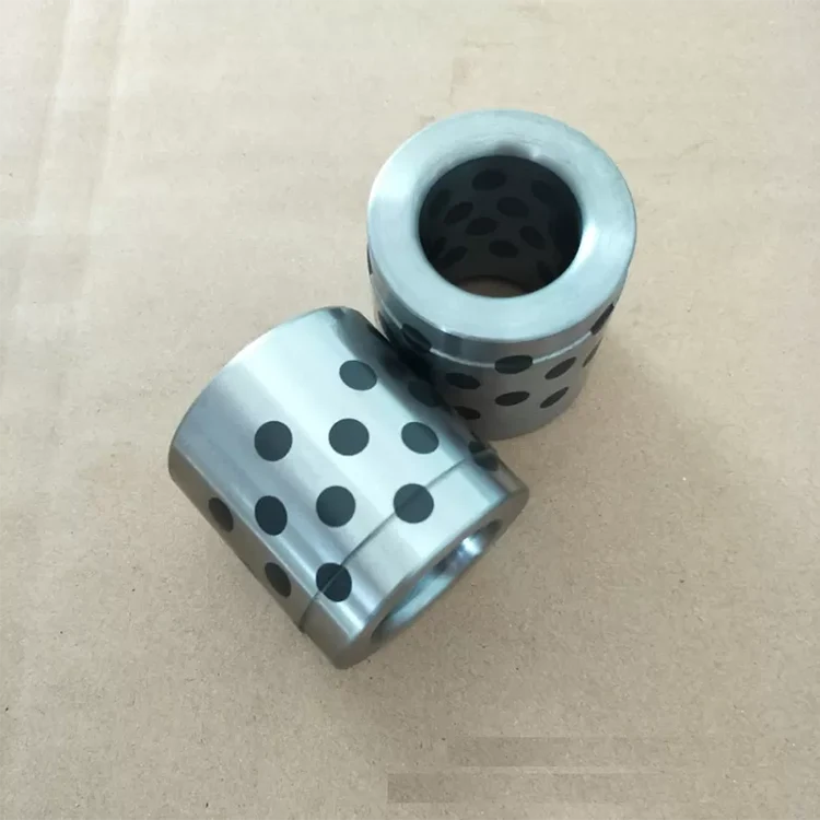 Roulements en bronze coulé CNC bouchés au graphite